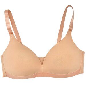 STRM Line Wireless Nude Bra 40C Intimates Soft Polyamide Spandex Blend Seamless